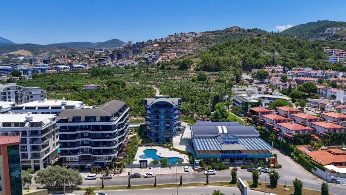 Furnished 1+1 apartment with sea view on the first coastline in Alanya, Kargicak No. 11165 [ID: 11165]