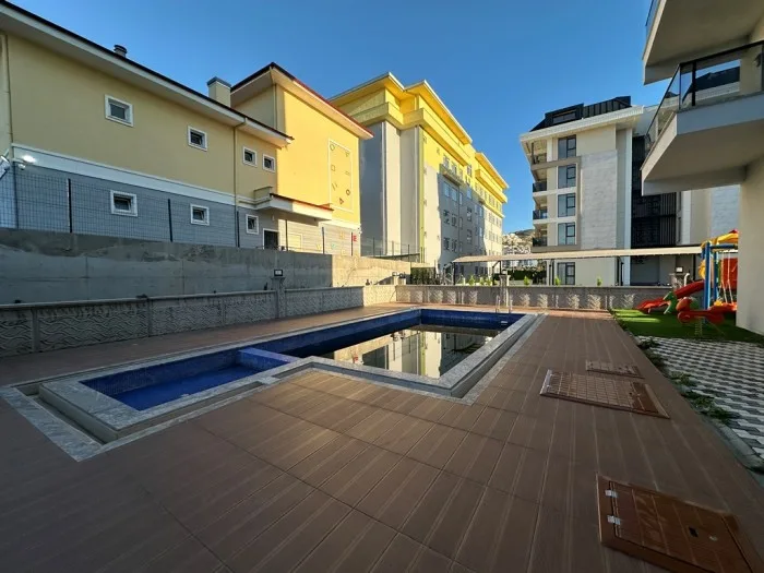1+1 apartment in a new complex in Alanya with a mountain view near the sea, Kargicak No. 10997 [ID: 10997]